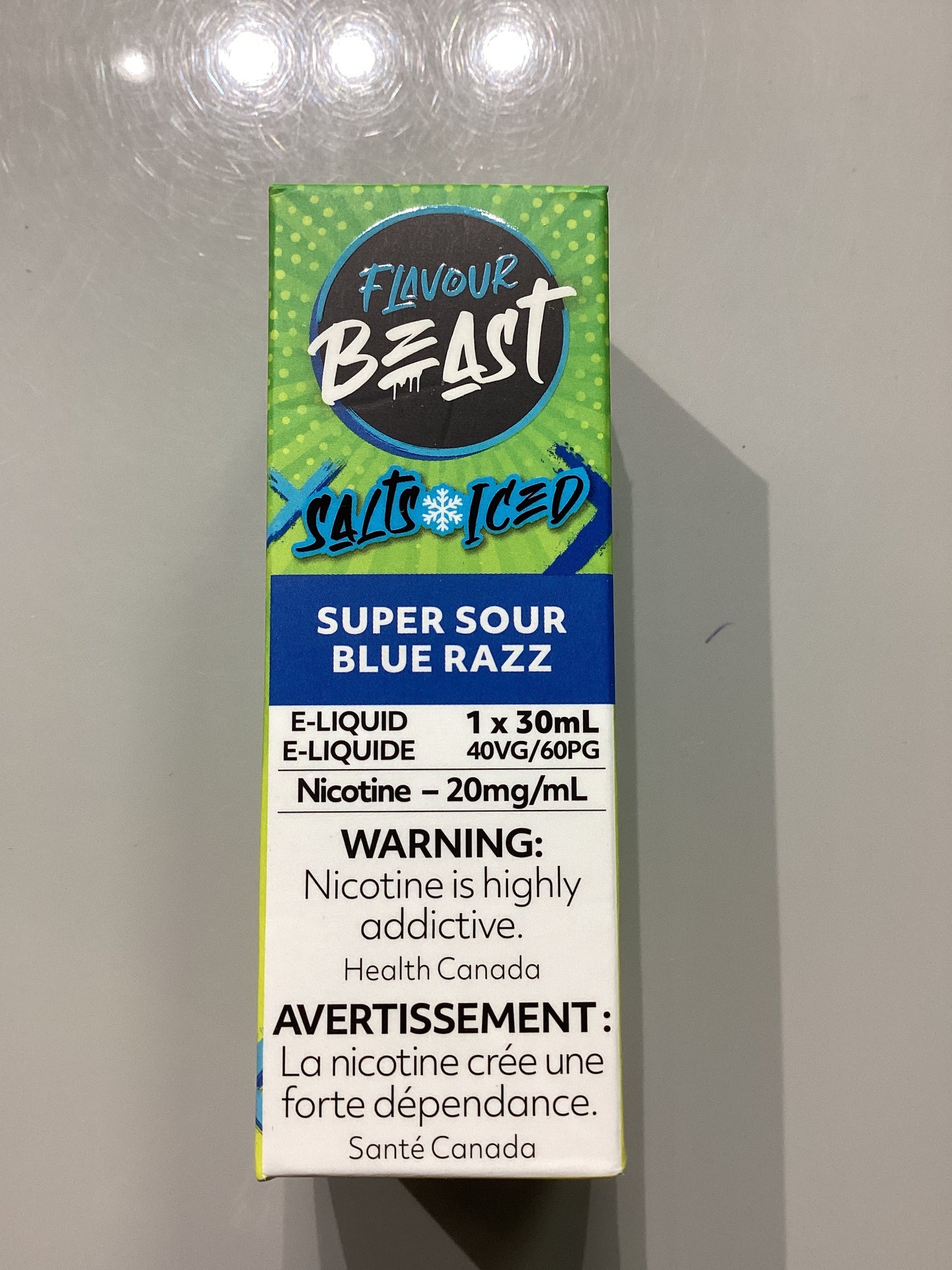 Flavour Beast Super Sour Blue Razz Salts E-Liquid 30ml/20mg