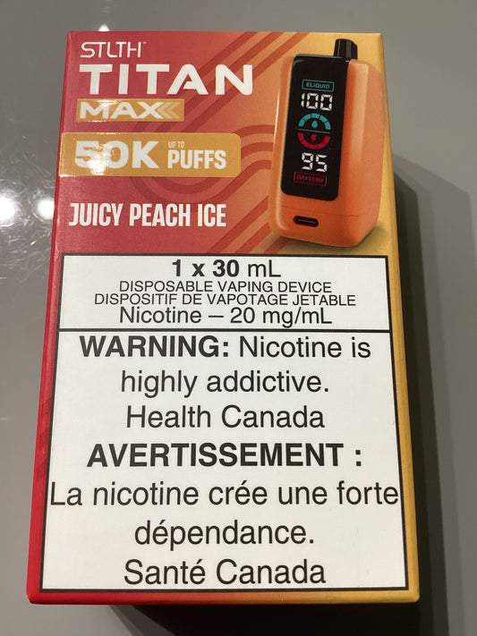 STLTH TITAN MAX 50K Juicy Peach Ice