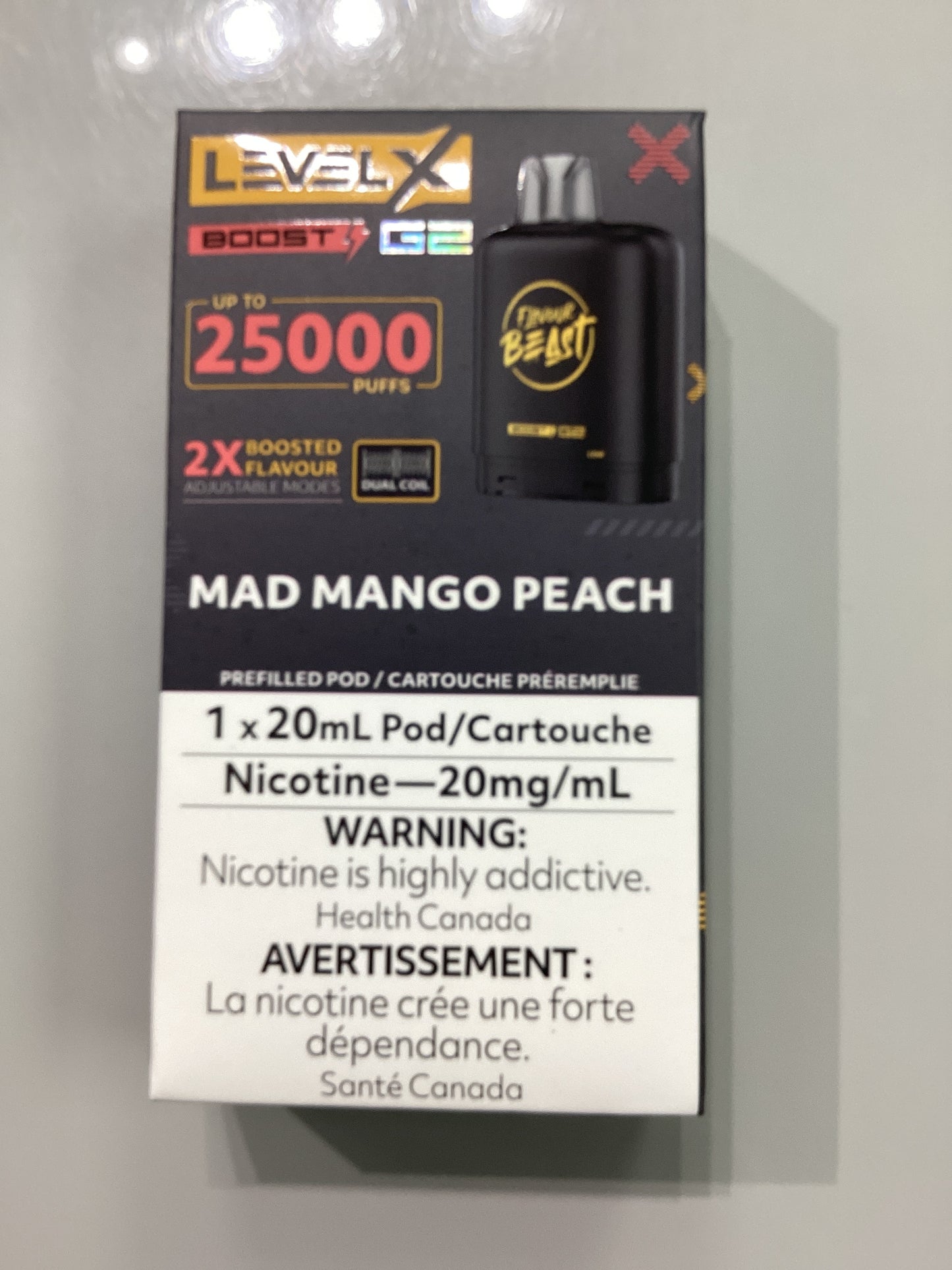 Flavour Beast Level X Pod 25K Mad Mango Peach