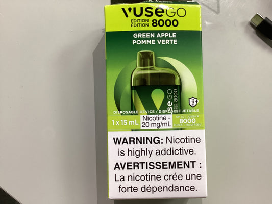 Vuse GO 8000 Green Apple 15ml/20m