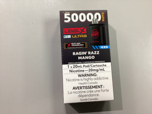 FB level X Ultra G2 Pod Ragin Razz Mango Iced