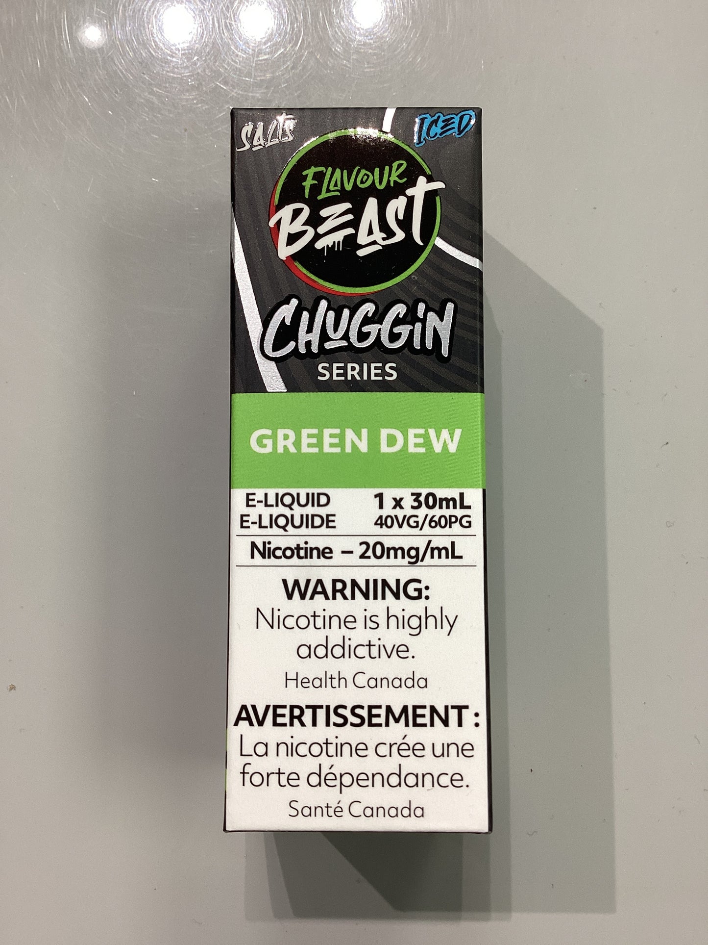 Flavour Beast Chuggin Green Dew Iced Salts E-Liquid 30ml/20mg