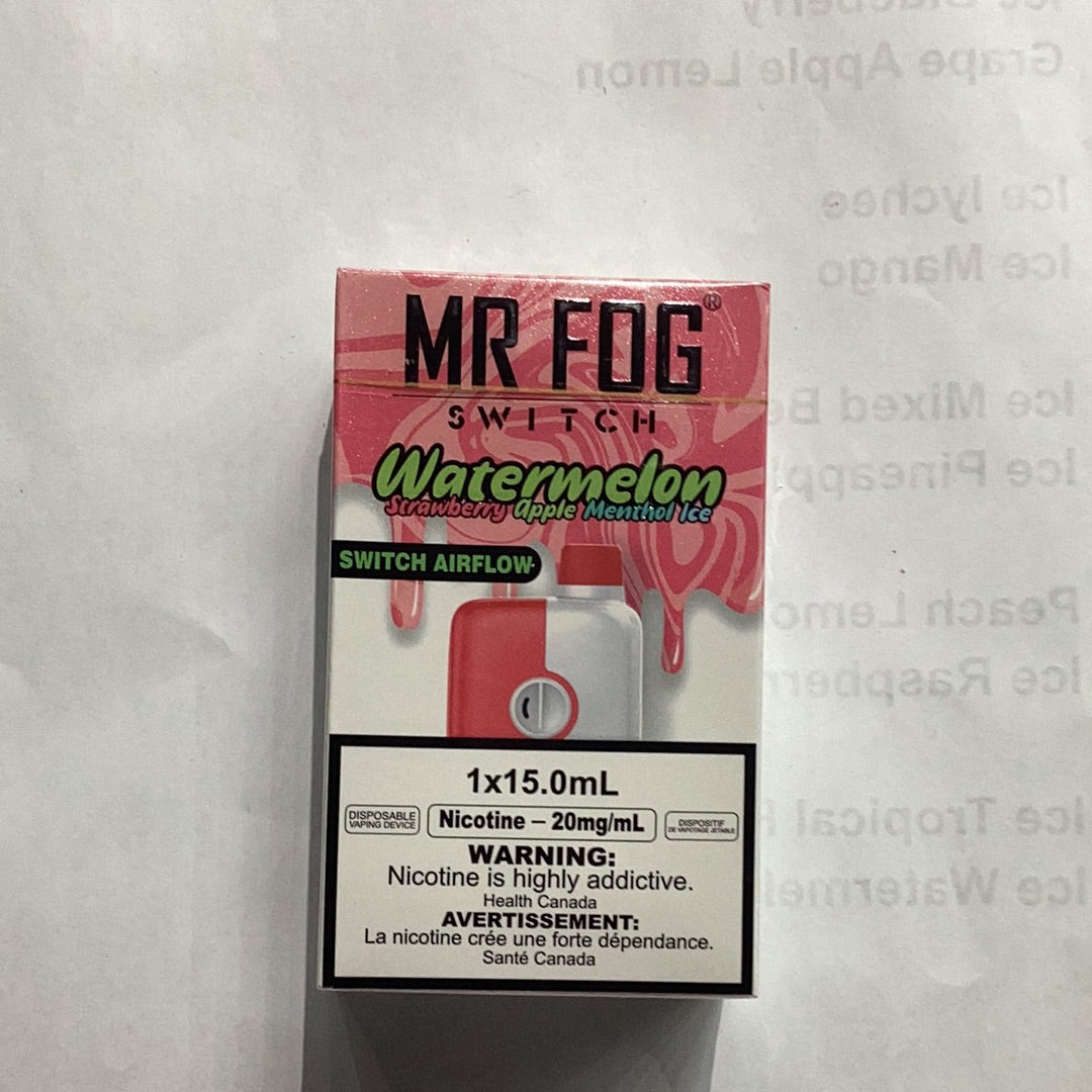 Mr. Fog Switch Watermelon Strawberry Apple Menthol Ice