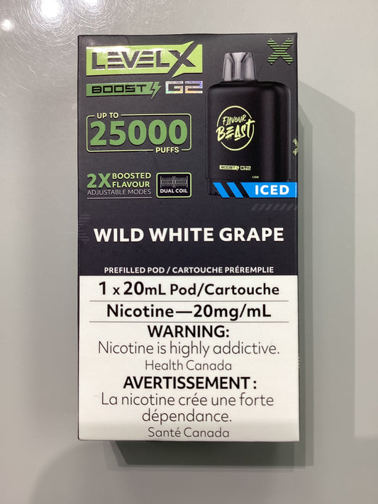 Flavour Beast Level X Pod 25K Wild White Grape Iced