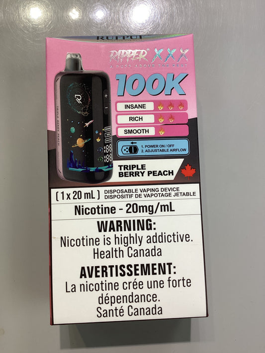 Ripper XXX 100k Triple Berry Peach