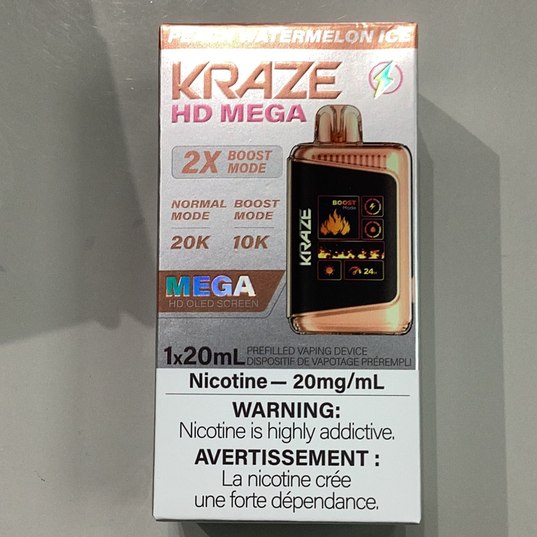 Kraze HD Mega 20K Peach Watermelon Ice