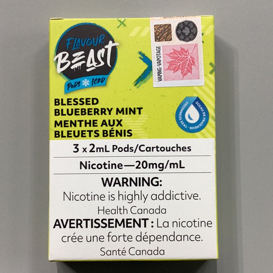 Flavour Beast Pod Iced Blessed Blueberry Mint (3x2ml)