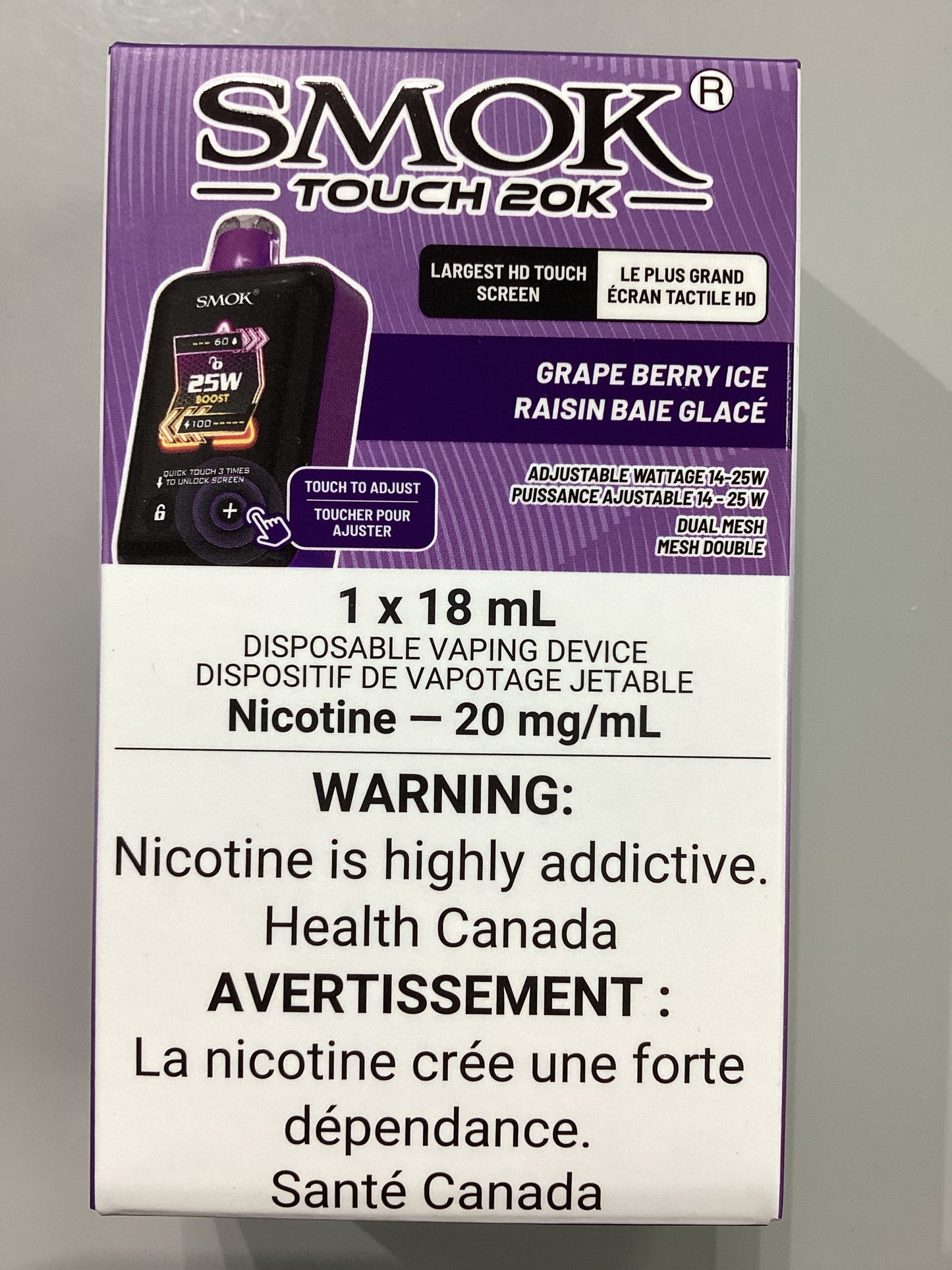 SMOK TOUCH 20k - Grape Berry Ice