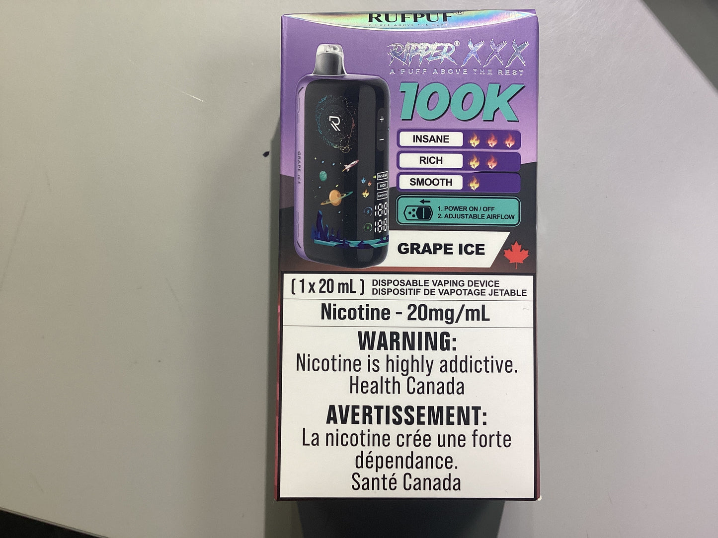 Ripper XXX 100k Grape Ice