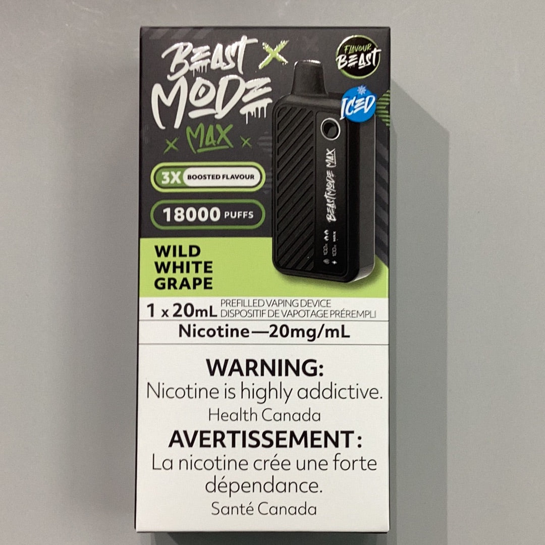 Beast Mode Max 18K Wild White Grape Iced