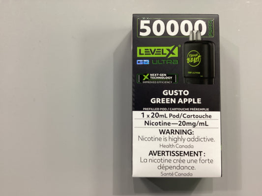 FB level X Ultra G2 Pod Gusto Green Apple