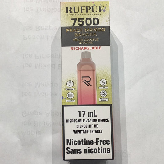 Rufpuf 7500 Peach Mango Banana 0mg 17ml