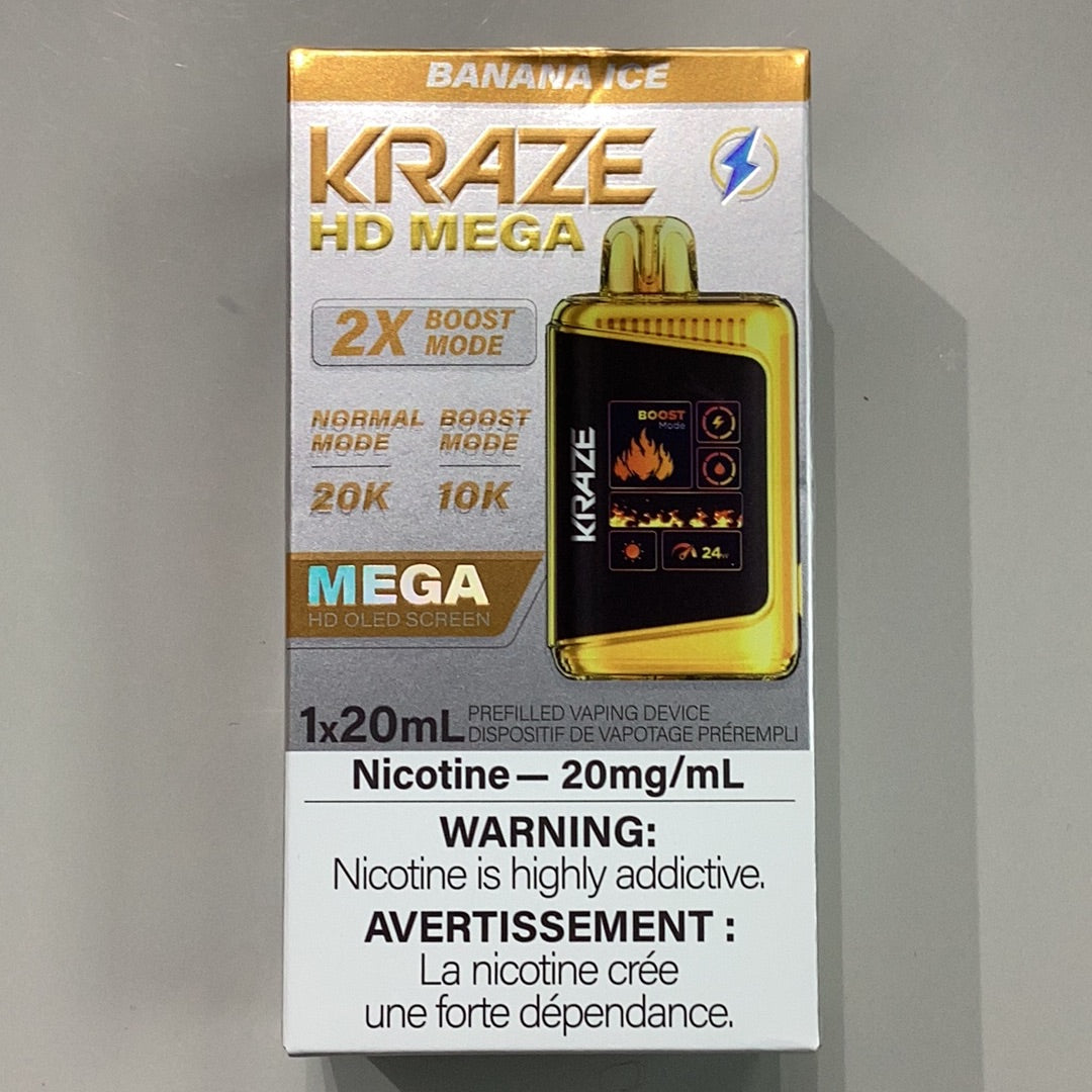 Kraze HD Mega 20K Banana Ice