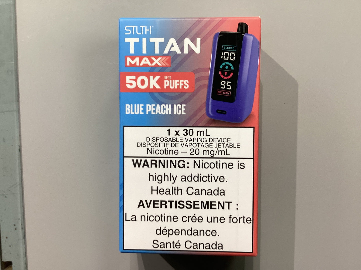 STLTH TITAN MAX 50K Blue Peach Ice