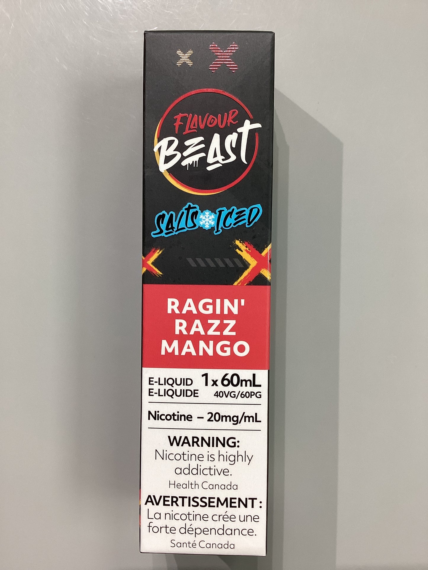 Flavour Beast Ragin Razz Mango Ice Salts E-Liquid 60ml/20mg