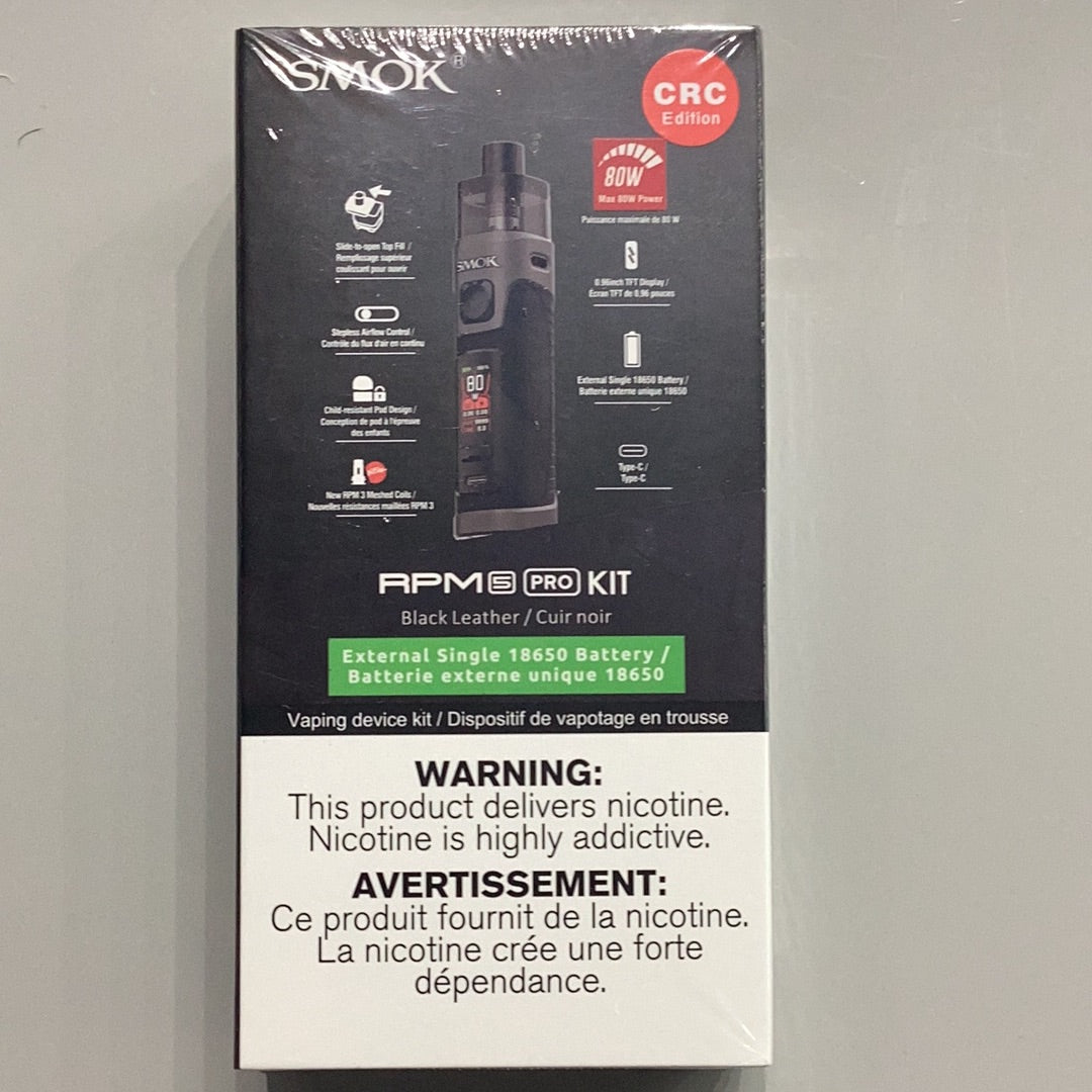 SMOK RPM 5 Pro Kit - Black Leather