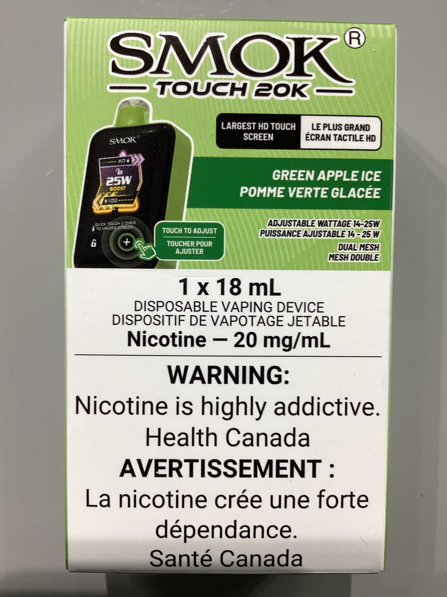 SMOK TOUCH 20k - Green Apple Ice