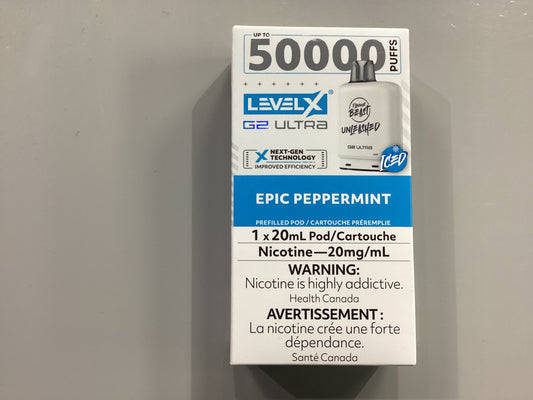 Level x unleashed pods 50k Epic Peppermint