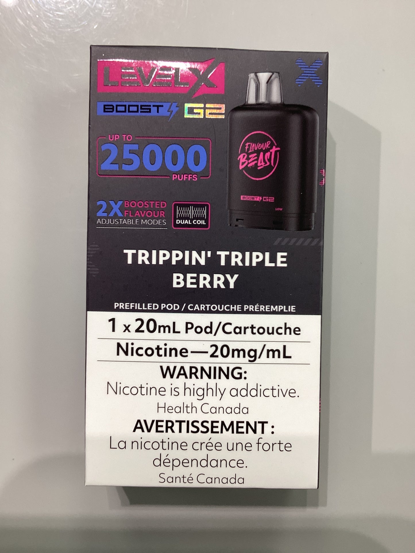 Flavour Beast Level X Pod 25K Trippin Triple Berry