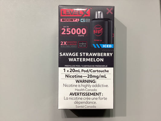 Flavour Beast Level X Pod 25K Savage Stawberry Watermelon