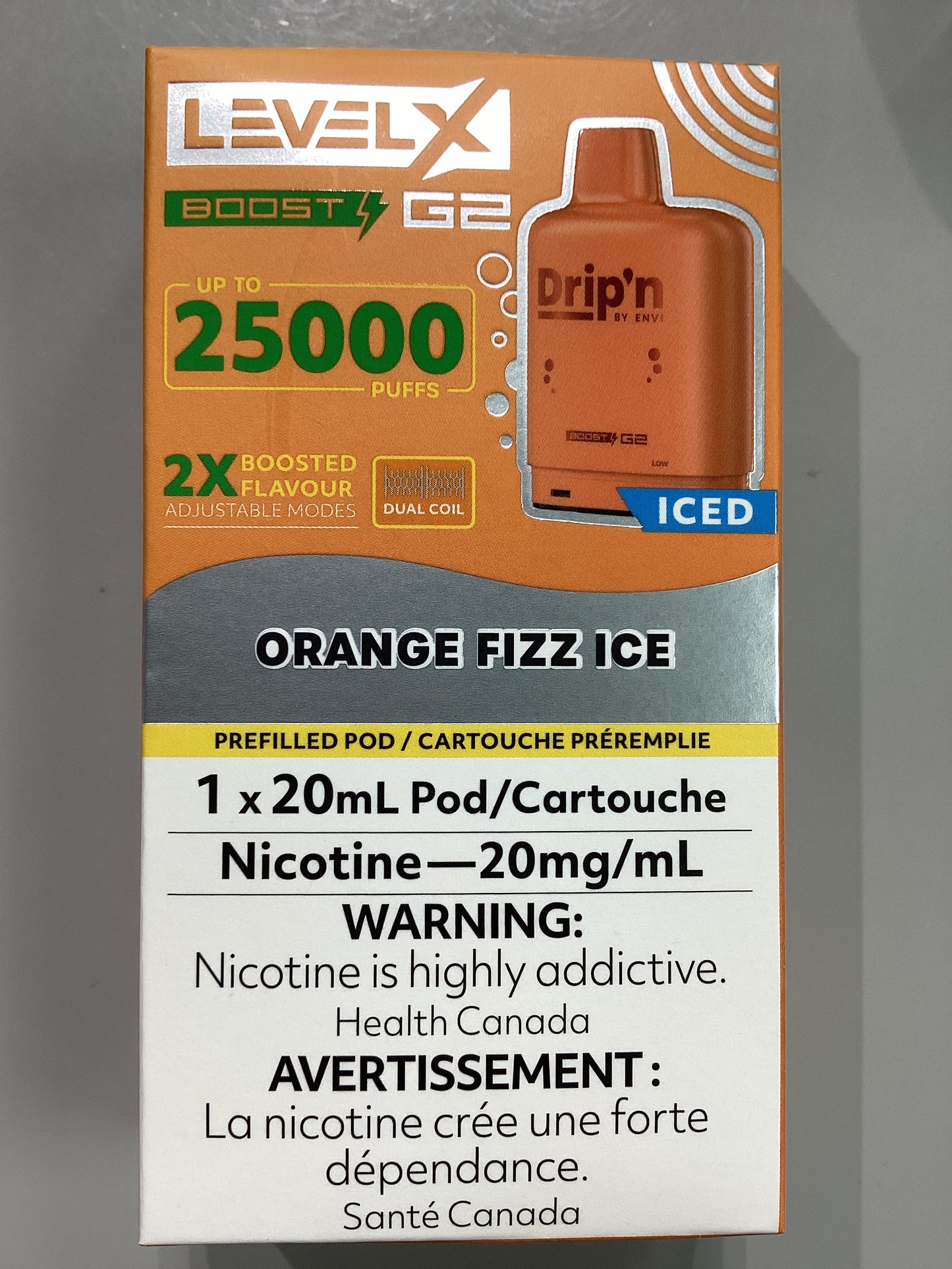 Drip’n Level X 25K Pod Orange Fizz Ice