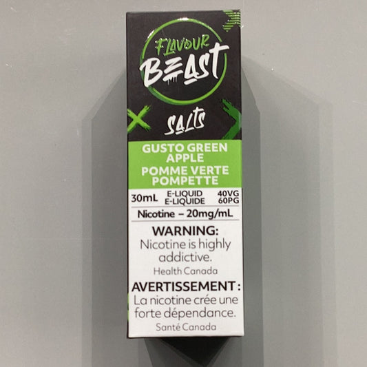 Flavour Beast Gusto Green Apple Salts E-Liquid 30ml/20mg