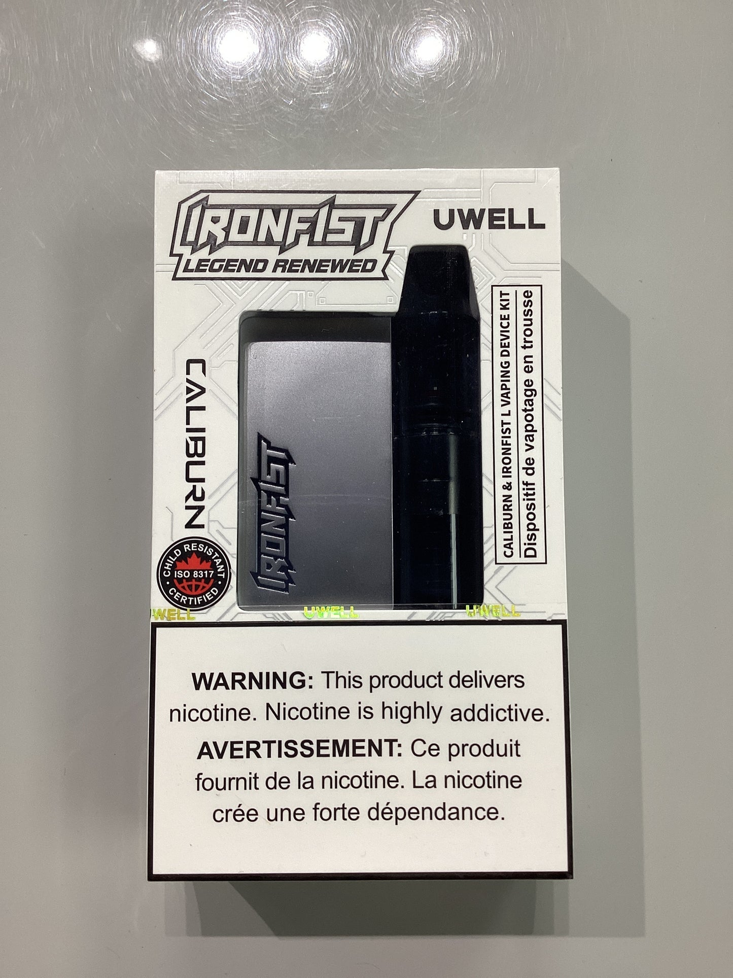 UWELL Ironfist Legend Renewed Device Kit - Metallic Silver