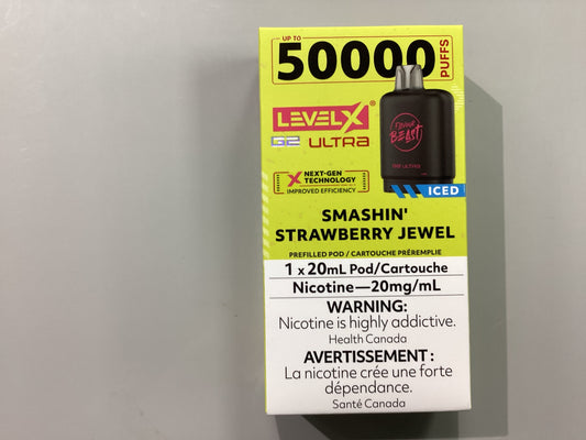 FB level X Ultra G2 Pod Smashin Strawberry Jewel Iced