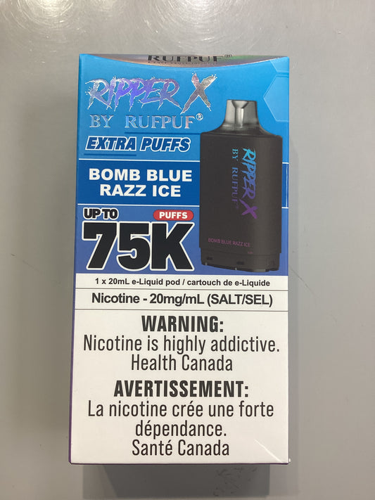 Ripper X 75 Bomb Blue Razz Pod